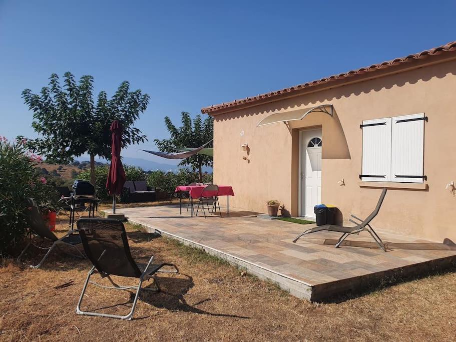 Studio Mitoyen A La Campagne Vue Sur La Mer Cargèse Dış mekan fotoğraf